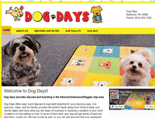 Tablet Screenshot of dogdaysofgreenwood.com